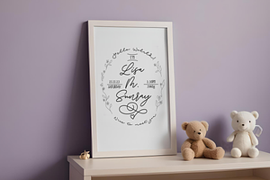 Lisa - a Baby Welcome PDF template