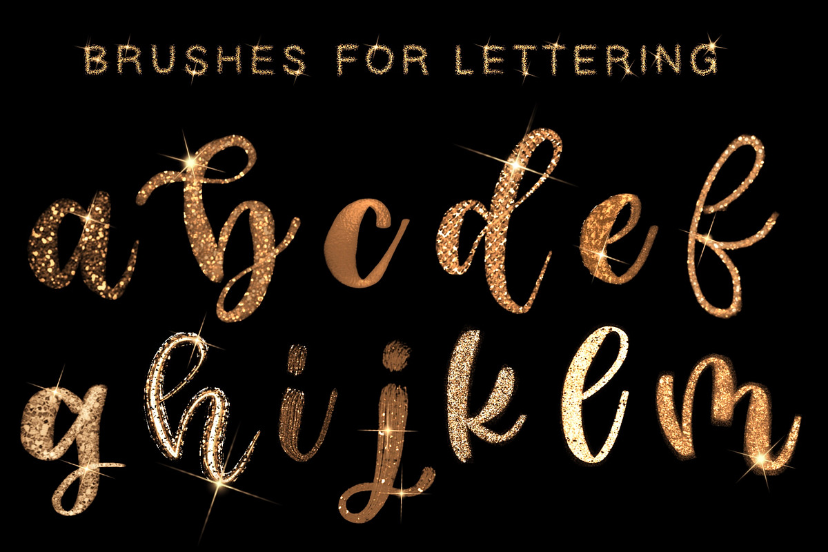 Procreate Glitter Brushes, a Brush Add-On by Elenbushe (Photo 5 of 12)