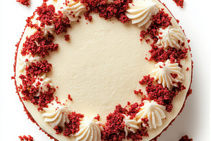 Red Velvet Cake with cream cheese fr, a Food & Drink Photo by Pixeness Studio