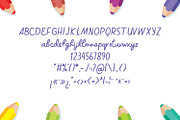 Colored Pencil - Kids Script, a Handwritten Font by TrimStudio (Thumbnail 8 of 8)