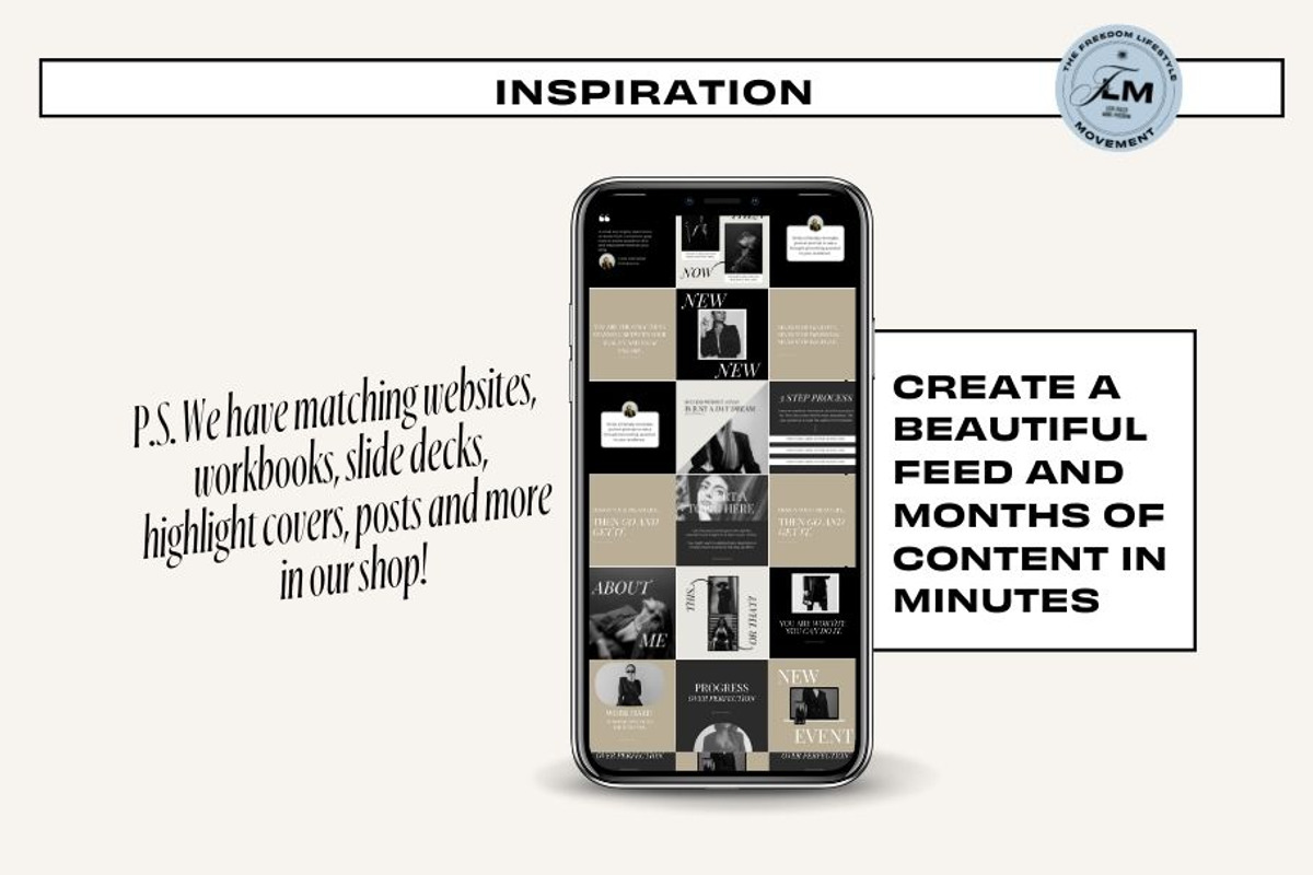 Engagement Post - Noir Luxe, a Templates & Theme by Freedom Business Shop (Photo 9 of 11)
