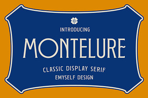 ED Montelure - Display serif, a Serif Font by Emyself Design