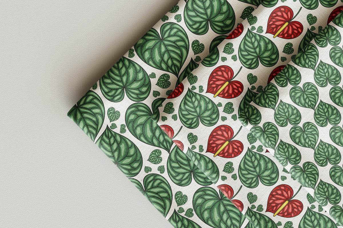 Exotic Anthurium Bloom Patterns, a Pattern Graphic by Elatedowl (Photo 5 of 13)