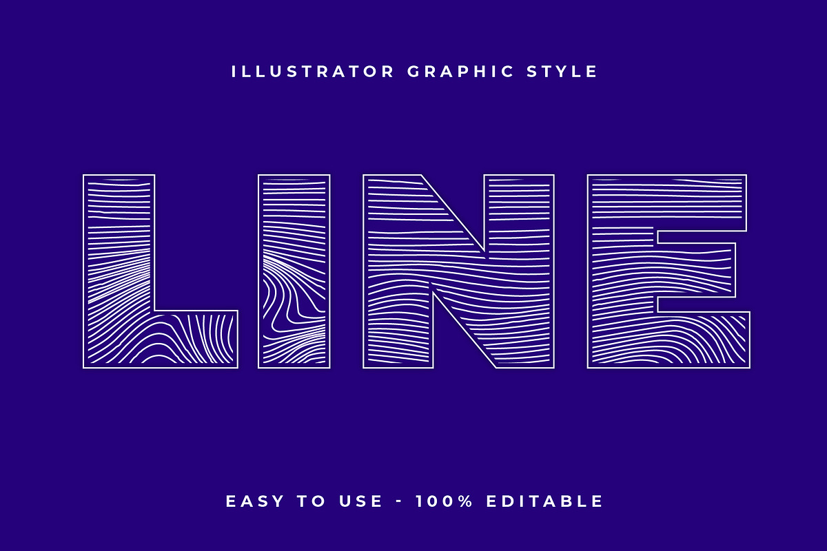 Wavy Stripe Text Effect