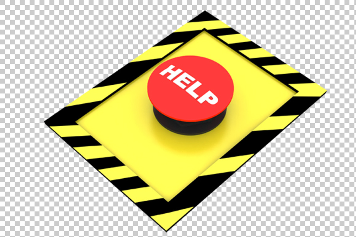 Help Button - 3D Render PNG, a Graphic by TrueMitra Designs