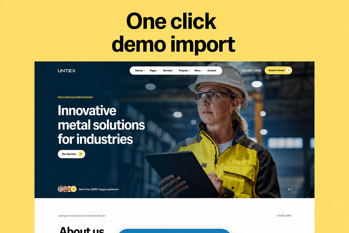 Untex-Factory Industrial WordPress, a WordPress Template by Opal Wordpress Theme (Photo 5 of 5)
