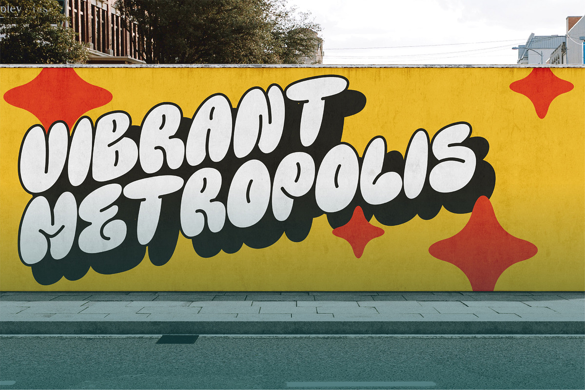 Khuby Chib Creative Bubble Font, a Script Font by Catalystco Studio (Photo 5 of 7)