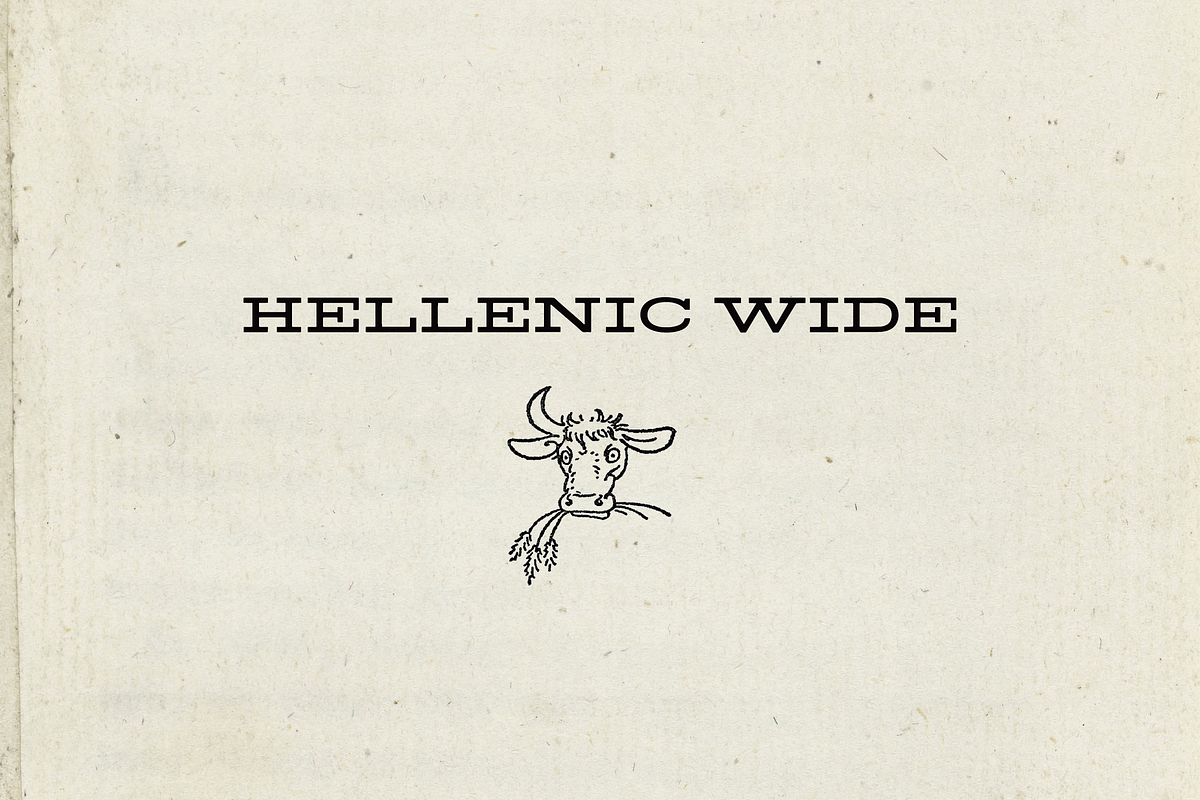 Hellenic Wide - Slab Serif Font, a Slab Serif Font by Lilithcollageart (Photo 1 of 9)