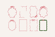Vintage Christmas Party Clipart, a Decorative Illustration by Barkova Nadya (Thumbnail 8 of 9)