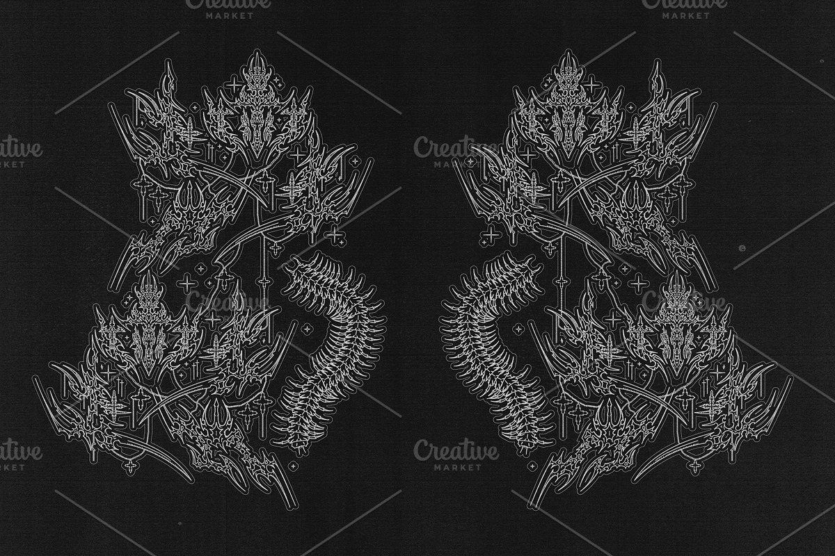 CYBER SIGILISM + NEO TRIBAL GRAPHIC, an Object Graphic by BonkiStudio (Photo 11 of 20)
