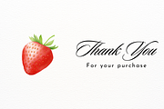 Delicious Strawberry Clipart, a Food Illustration by New-School-Wave (Thumbnail 5 of 5)