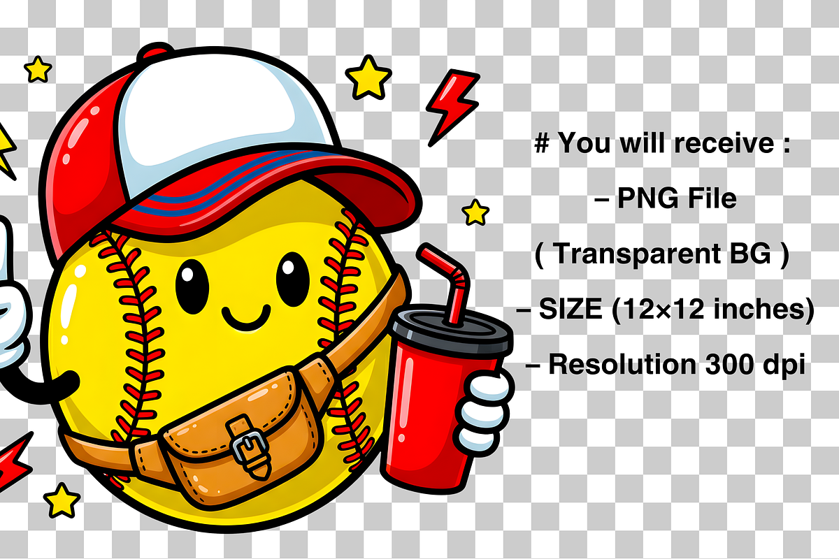 Softball PNG, Tumbler Belt Bag PNG, an Object Graphic by Clipart Bloom (Photo 3 of 3)