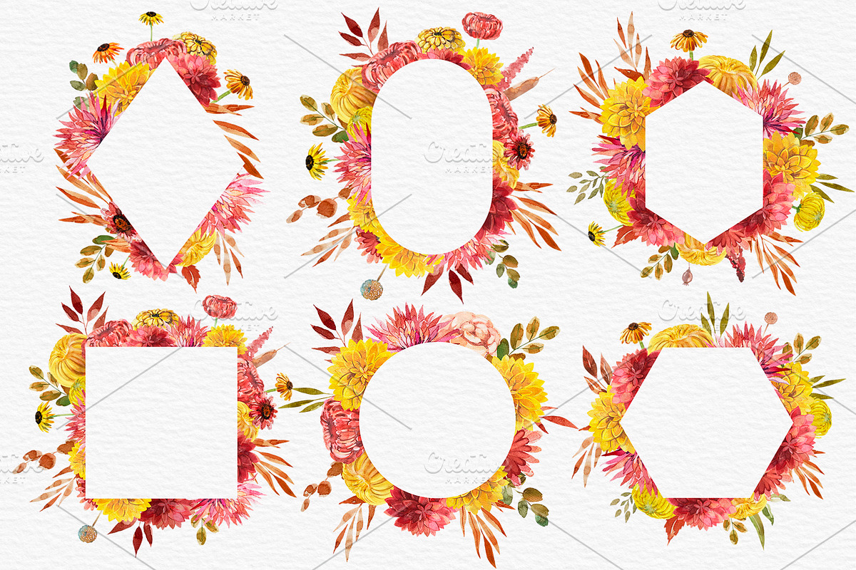 Watercolor Autumn Bouquet, an Illustration by harmonia_green_art (Photo 7 of 12)