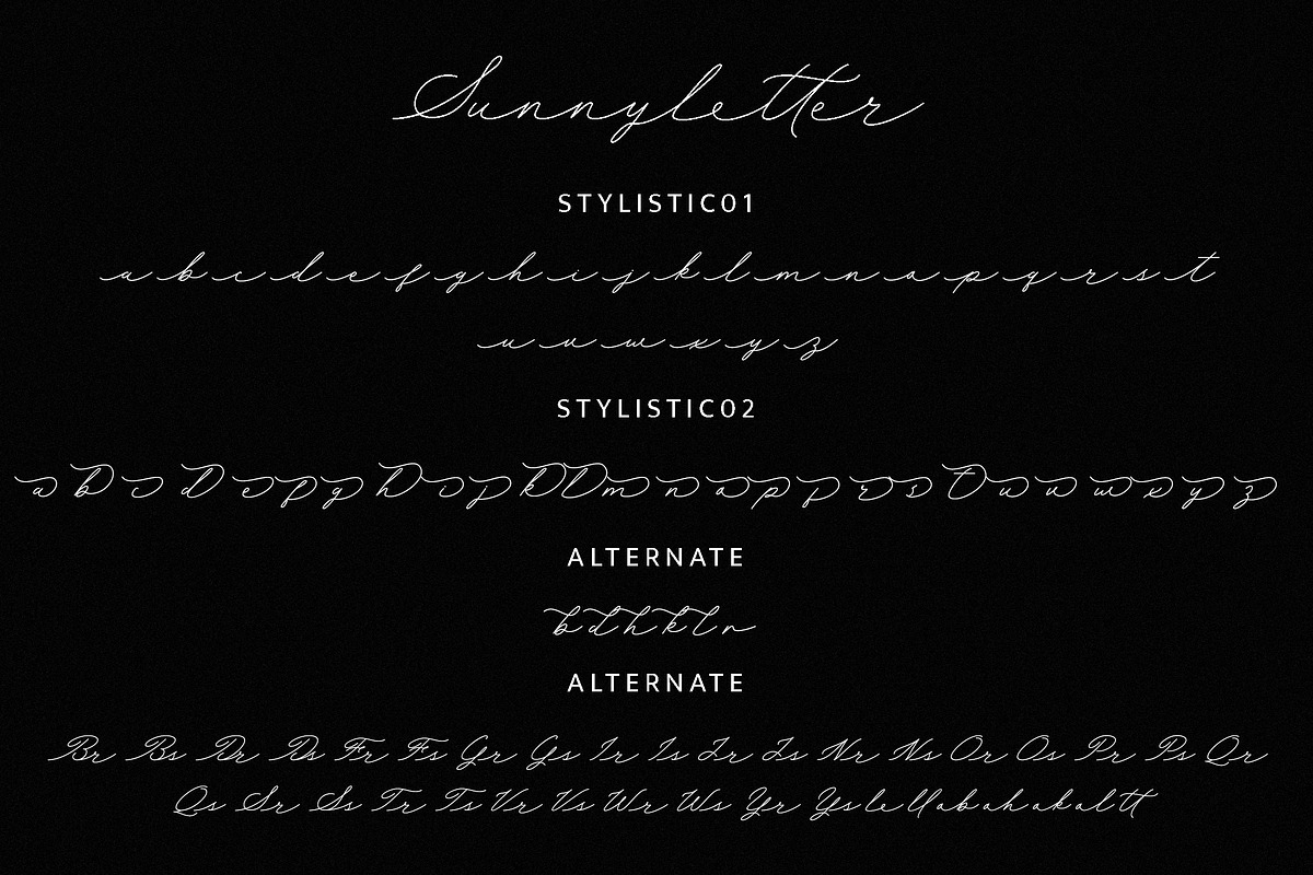 Sunnyletter Modern Script, a Script Font by MJtypefoundry (Photo 10 of 10)