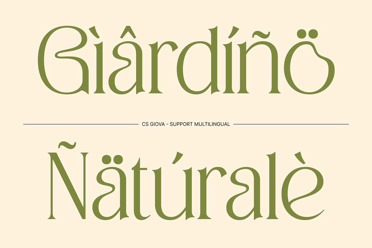 CS Giova – Art Nouveau Font, a Serif Font by Craft Supply Co. (Photo 7 of 8)