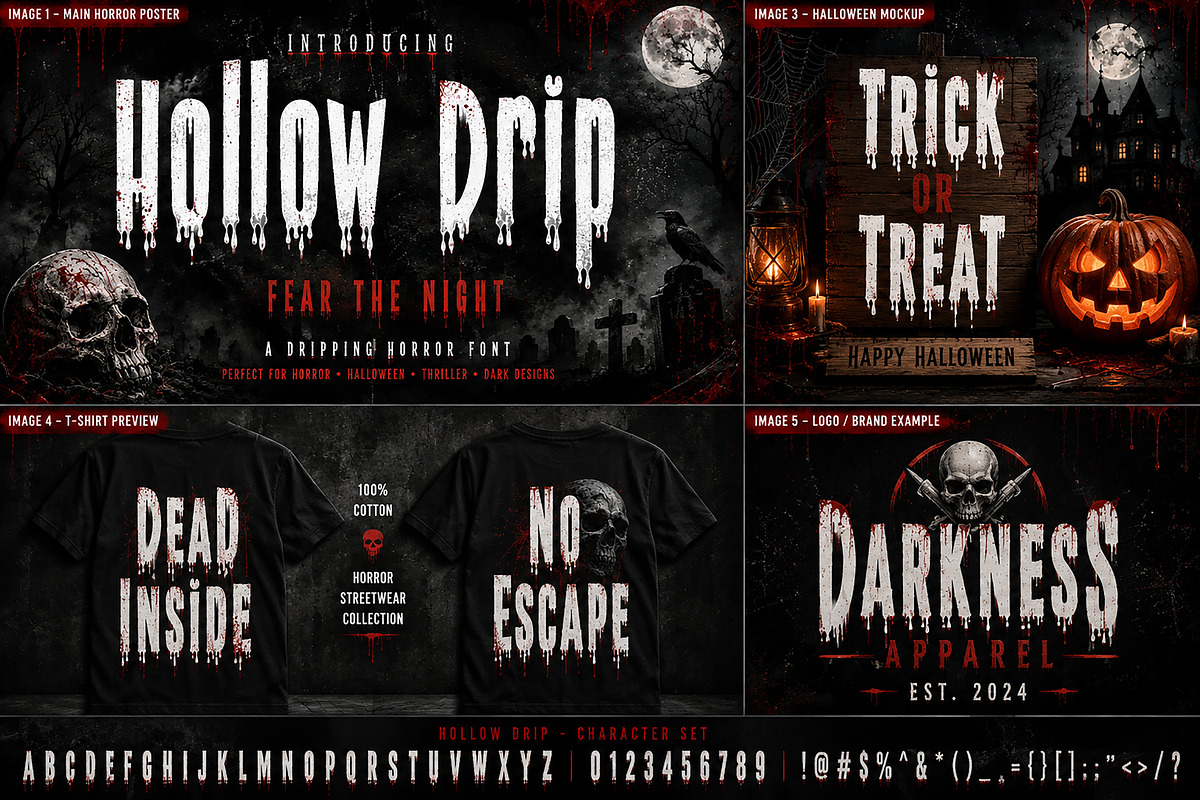 Hollow Drip, a Serif Font by Wow Magic (Photo 7 of 9)