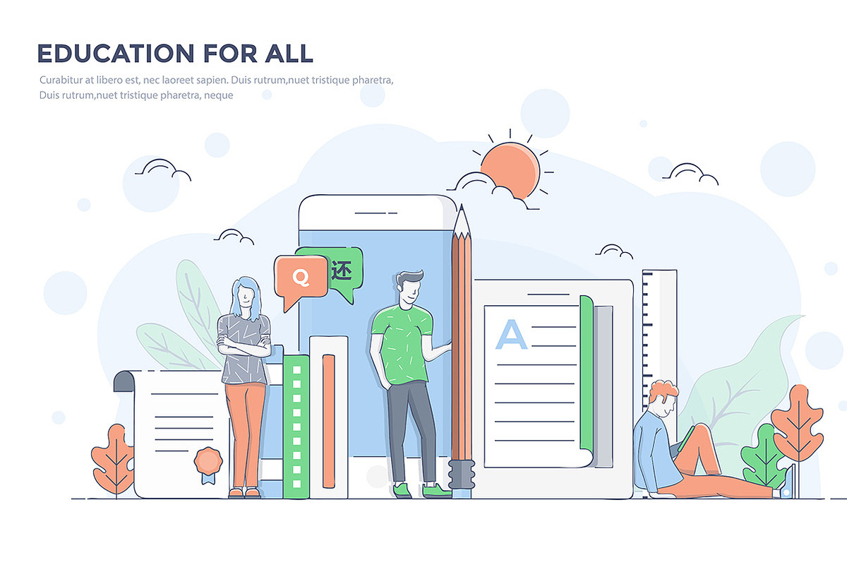 Modern Business concept for websites, a Person Illustration by Creative Graphics (Photo 5 of 12)