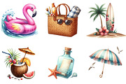 Summer Beach Sublimation Bundle, a Seasonal Illustration by DreamArtGraphic (Thumbnail 2 of 4)