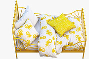 Color metal children's beds 3d model, a Furniture 3D Model by 3dmitruk (Thumbnail 6 of 12)