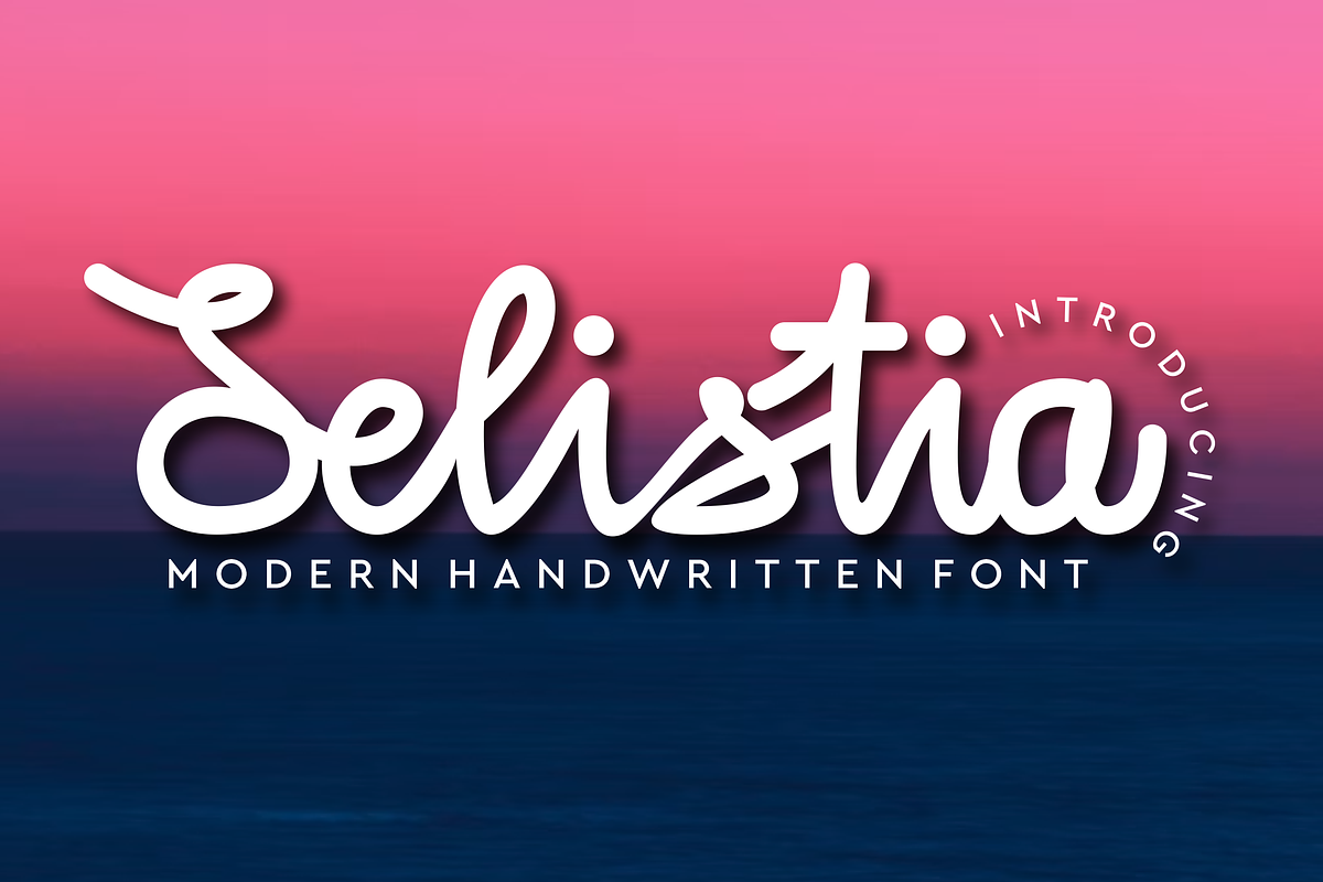 Selistia font, a Script Font by VectorCraft (Photo 1 of 4)