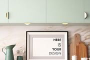 10 Mockups posters in the kitchen, a Print Template by FilL239 (Thumbnail 4 of 11)