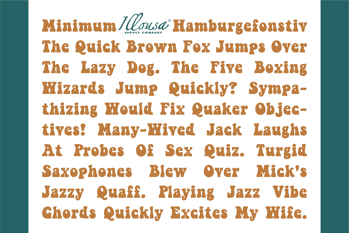 Hippie Qolam | Psychedelic Typeface, a Slab Serif Font by Illousa (Photo 6 of 8)