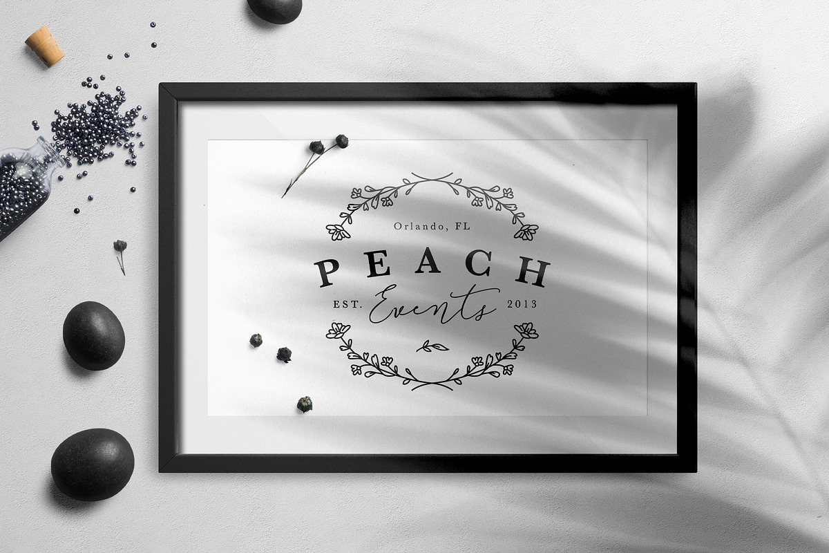 60 Flower Logo Borders, Floral Icons, an Outline Icon by Hatch Design Workshop (Photo 10 of 11)