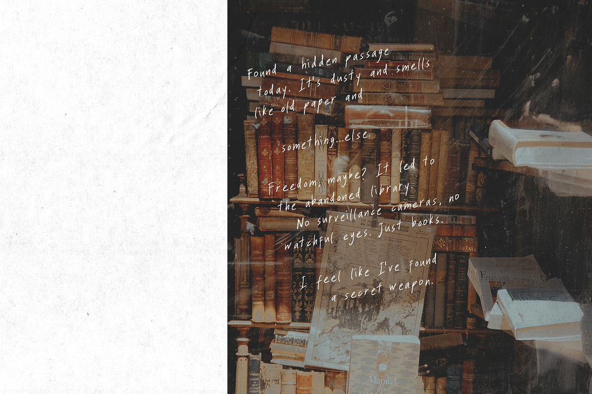 The Blank Weirdos Handwritten Font, a Handwritten Font by Perplexitics (Photo 6 of 10)