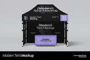 Modern Tent Mockup PSD