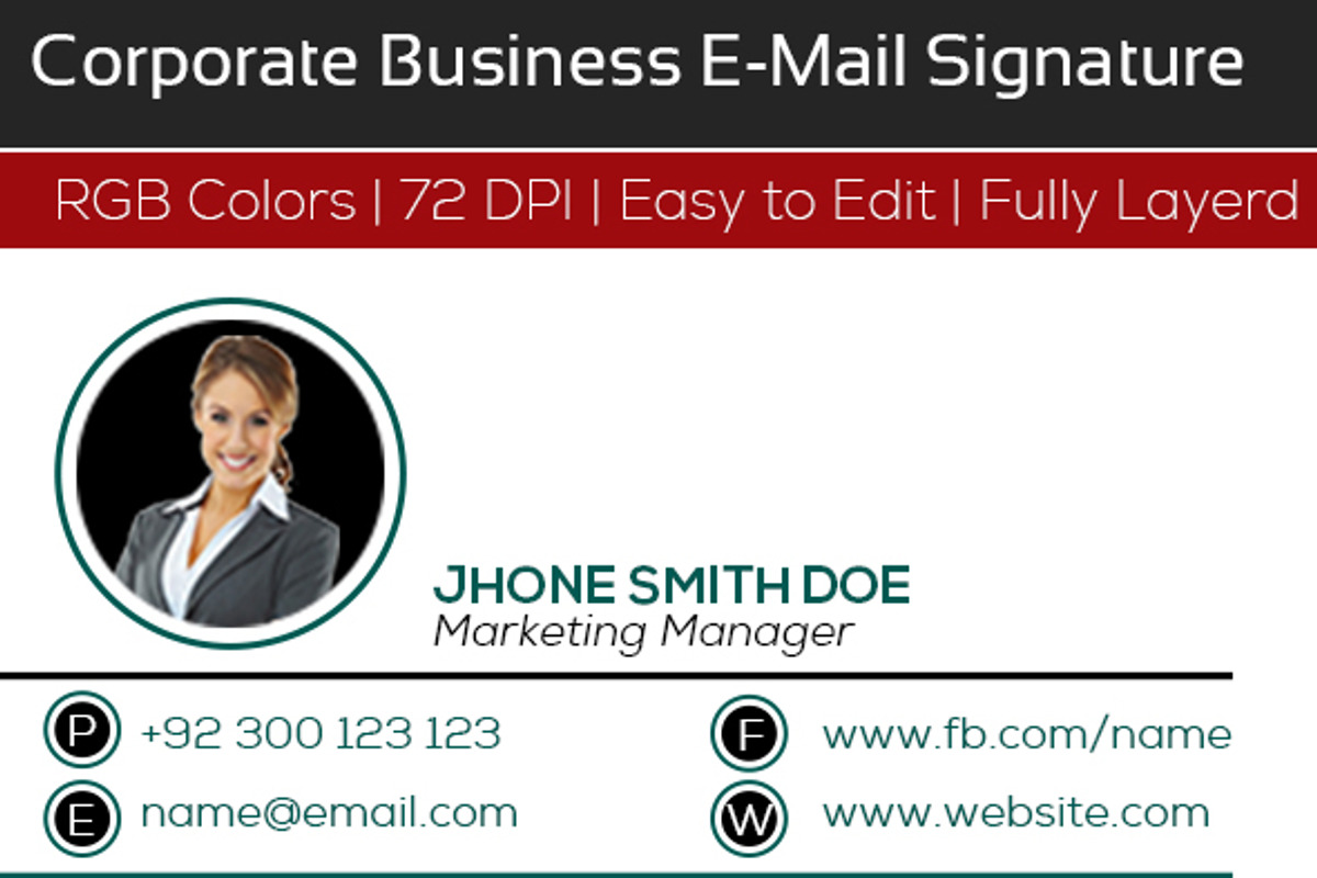 E-signature, an Email Template by shujaktk