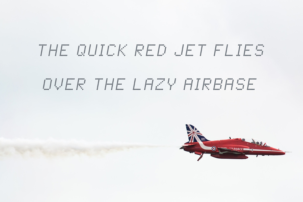 Flight - Dot Matrix Typeface preview 2