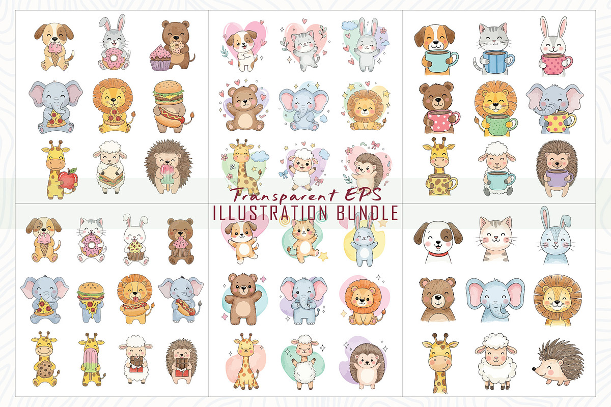 100 Charming animal illustrations, an Animal Illustration by Sofia's Fashion (Photo 2 of 3)