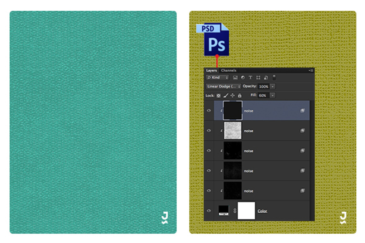 Tileable Vintage Textures PSD Pack 2 preview 5