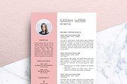 Resume Template (MS Word) | Sarah, a Resume Template by Priiiiiiiiiiiiiint ! (Thumbnail 1 of 2)