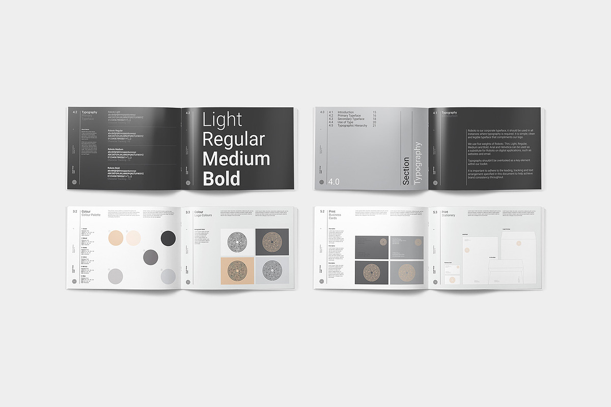 THE MINIMALIST / Brand Guidelines, a Brochure Template by Circular (Photo 5 of 11)