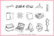 Hand Drawn Sewing Kit Illustrations, an Illustration by rabeccky (Thumbnail 4 of 7)