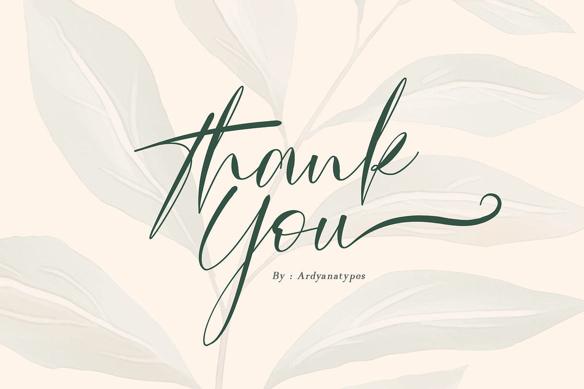 Mollitha, a Script Font by Ardyanatypes (Photo 10 of 10)
