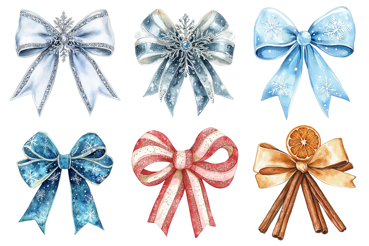 Christmas Bow Sublimation Bundle, an Illustration by Daily.Designs (Photo 2 of 5)
