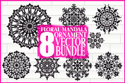 Floral Mandala Vector Bundle, an Illustration by Designs_River (Thumbnail 1 of 9)