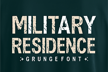 Military Residence – Rugged Font