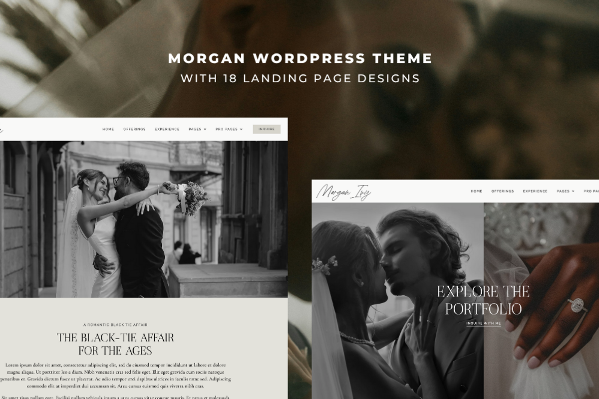 Morgan Pro - Photography Theme, a WordPress Template by Pix & Hue (Photo 4 of 6)