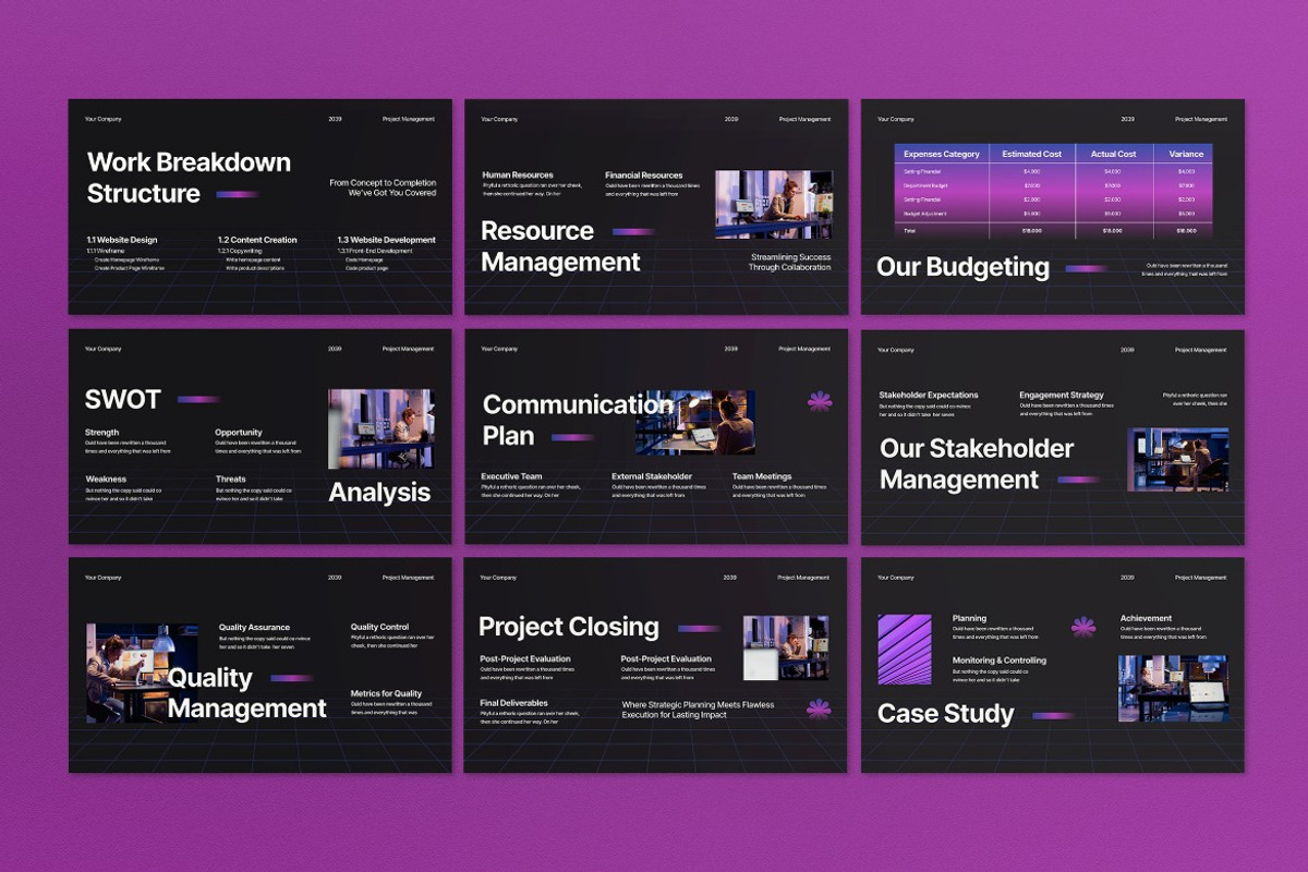Project Management Google Slide, a Presentation Template by graphicook (Photo 3 of 5)