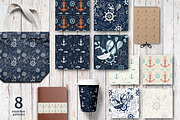 Vintage marine illustrations, a Texture Illustration by Dasha Efremova (Thumbnail 4 of 7)
