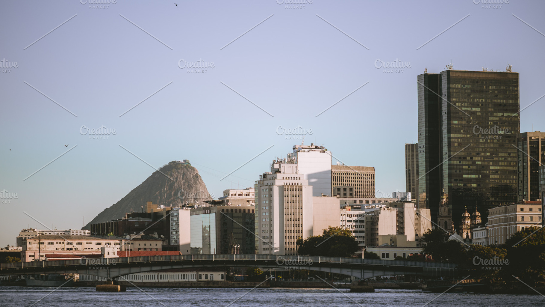 Rio Waterfront Skyline and Peak, an Architecture Photo by SkyNext