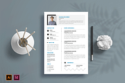 Minimal Resume Template Layout, a Resume Template by Seeing-art (Thumbnail 1 of 4)