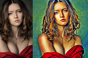 Realistic Oil Painting Art, an Action Add-On by U_Design (Thumbnail 8 of 11)