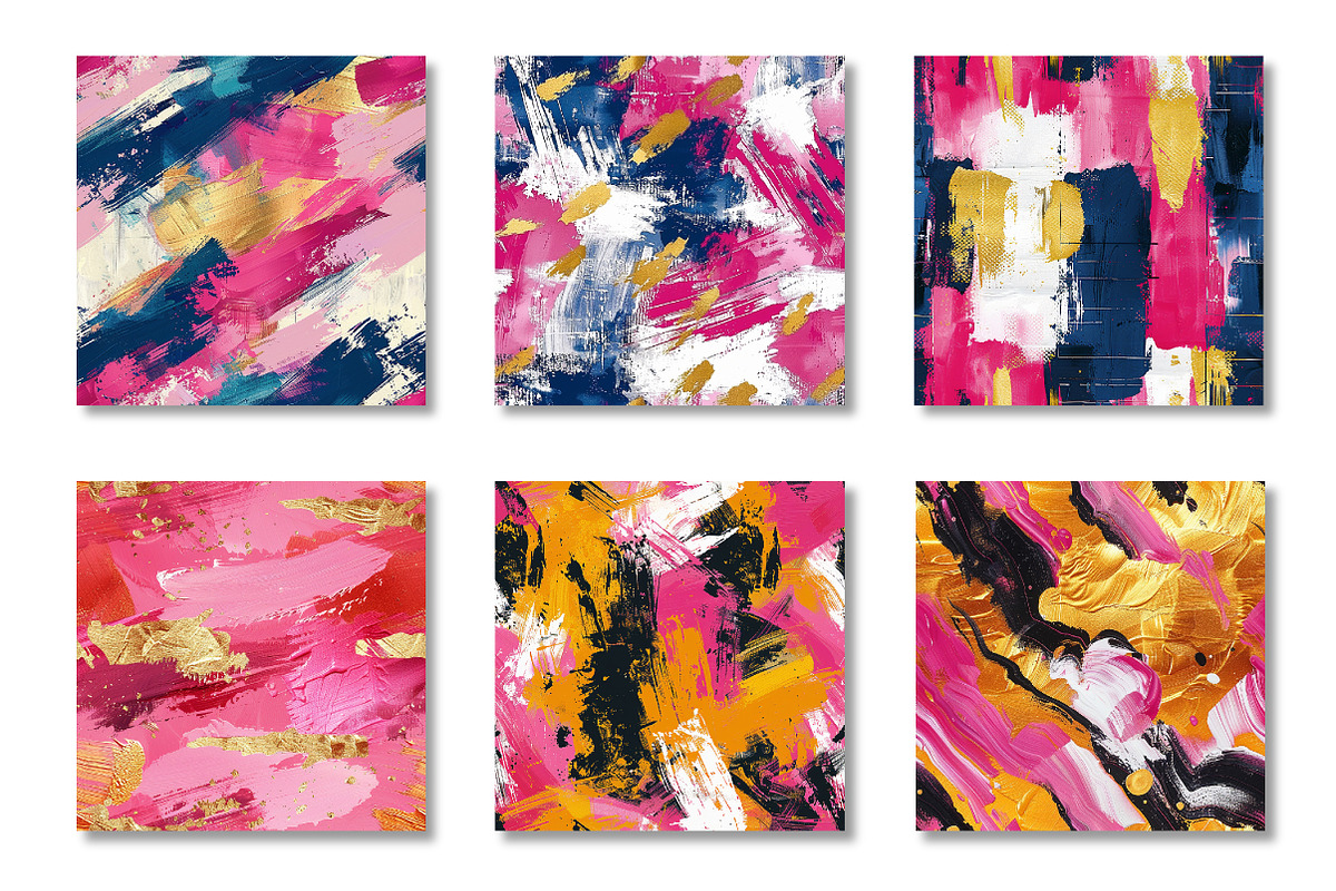 Seamless Paint Texture Backgrounds, a Pattern Graphic by Canvas Craft (Photo 3 of 9)