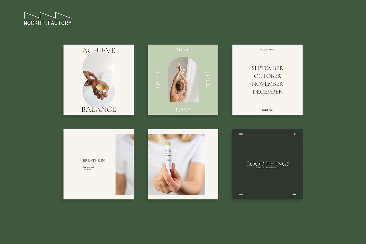 Avocado Wellness Instagram Template, a Social Media Template by Mockup.Factory (Photo 5 of 7)
