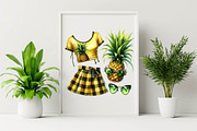 Vintage Baby Dress Sublimation Clipa, an Illustration by SVGArt (Thumbnail 3 of 8)