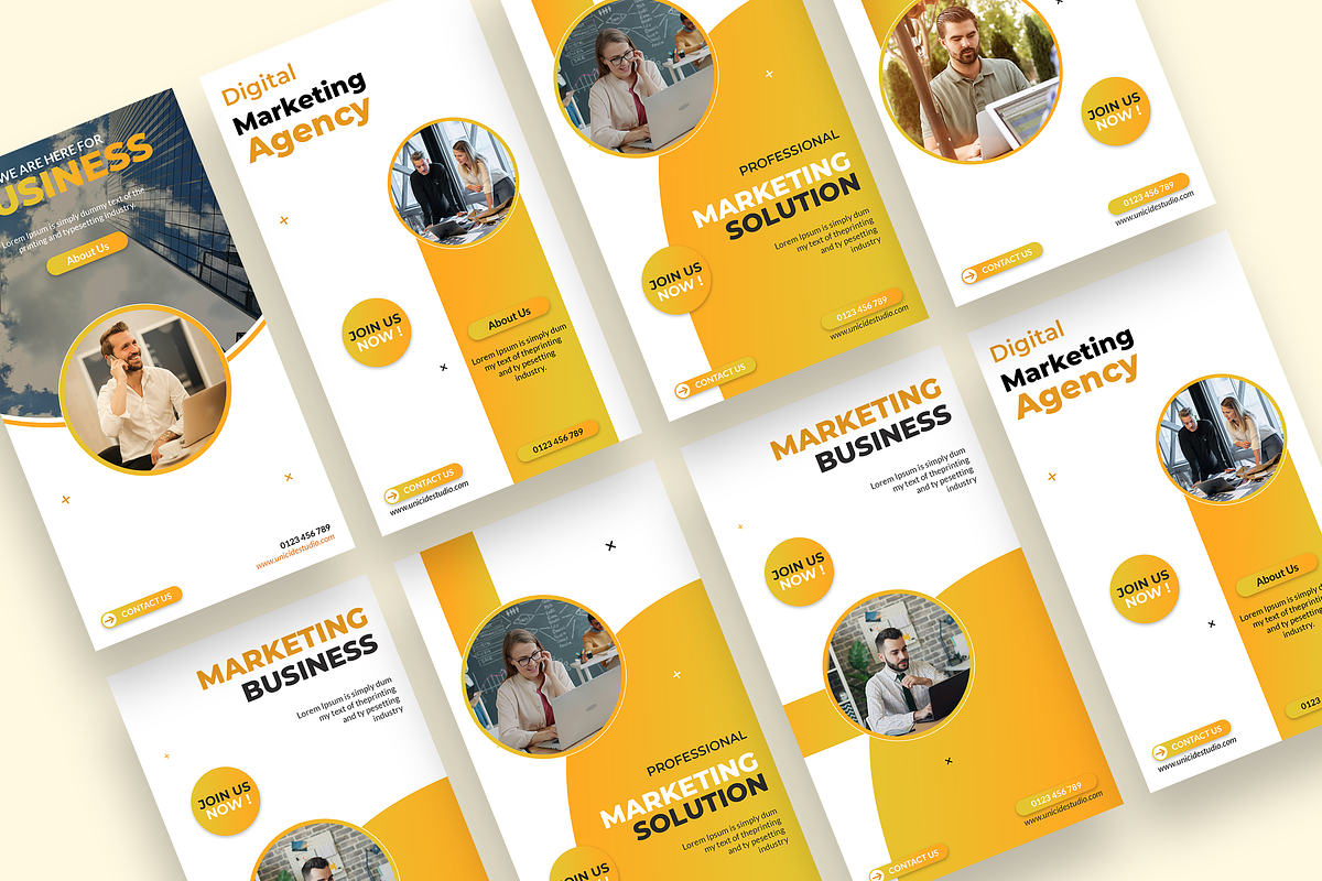 Modern Professional Marketing Design, a Social Media Template by UnicodeID (Photo 3 of 4)